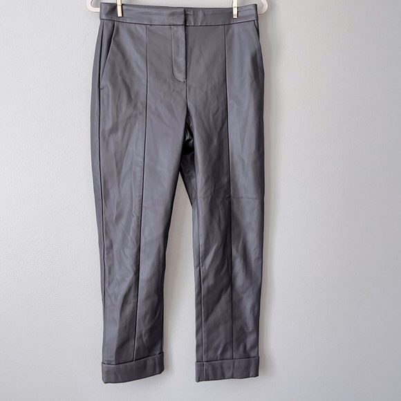 NWT Ann Taylor Curvy Fit Faux Leather Pants / SZ 4 - Picture 3 of 14